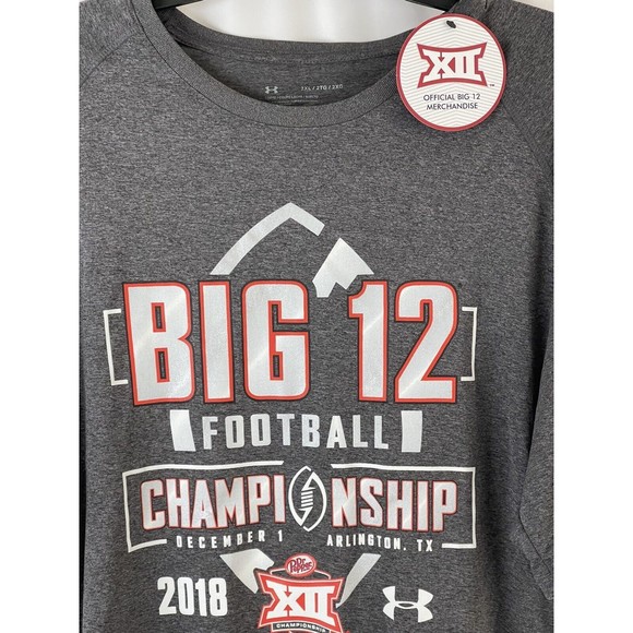 Big 12 Championship.T-Shirt Game Football 2018 Arlington XXL Heat Gear Dr Pepper - Picture 1 of 9